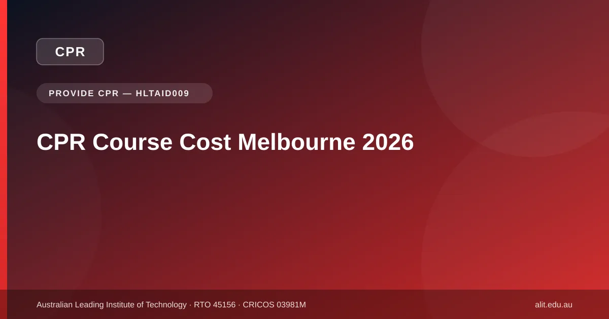 How Much Does a CPR Course Cost in Melbourne in 2026?