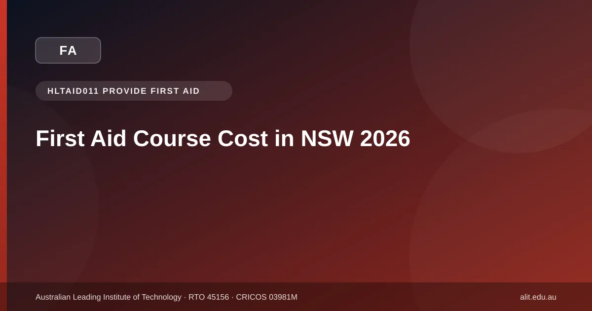 Featured image: First Aid Course Cost in NSW 2026